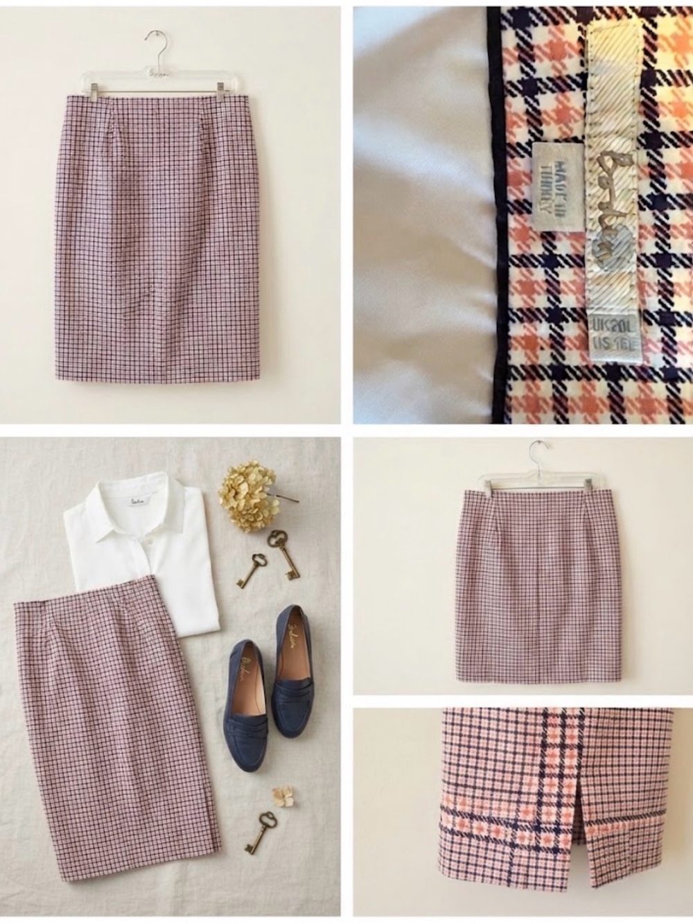 🌸 Chic Boden Plaid Pencil Skirt 🌸